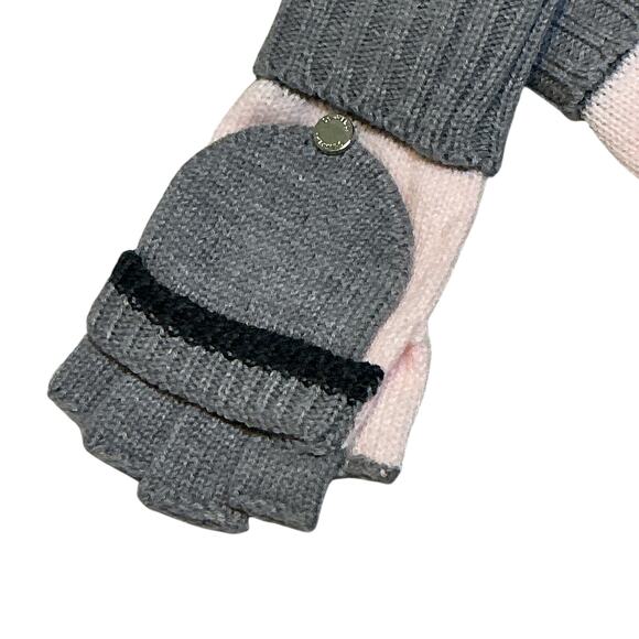Calvin Klein Pink/Grey Flip-Top Glove Mittens and Infinity Scarf Gift Set NWT - Picture 3 of 9